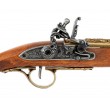 Макет пистолет кремневый, латунь (XVIII век) DE-1102-L - фото № 9