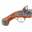Макет пистолет кремневый, никель (Англия, XVIII век) DE-1219-G - фото № 7