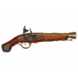Макет пистолет кремневый, латунь (Англия, XVIII век) DE-1219-L - фото № 1