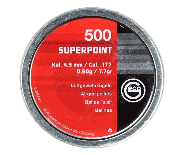 Пули для пневматики RWS Geco SuperPoint 4,5 мм, 0,50 г (500 штук)