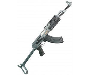 Страйкбольный автомат Cyma АКС-47 Tactical, пластик. корпус, скл. приклад (CM.028B)