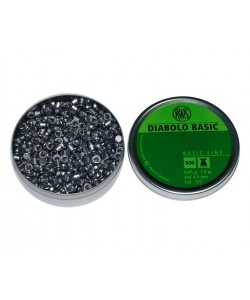 Пули для пневматики RWS Diabolo Basic 4,5 мм, 0,45 г (500 штук)