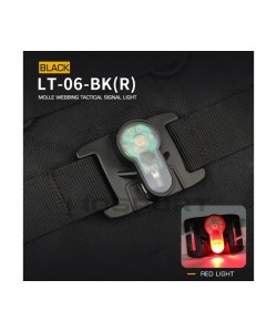 Тактический сигнальный маячок для шлема WoSport MOLLE LT-06 BK Red