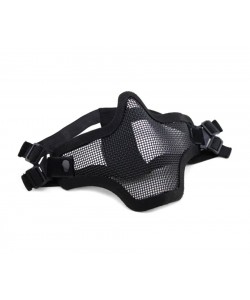 Маска защитная сетчатая WoSport MA-09 V1 Double-band (Black)