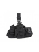 Кобура набедренная с платформой и подсумками Molle Black