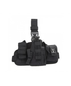 Кобура набедренная с платформой и подсумками Molle Black