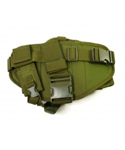 Кобура набедренная с платформой и подсумками Molle Olive Green
