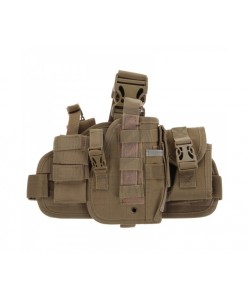 Кобура набедренная с платформой и подсумками Molle Tan