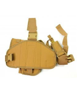Кобура набедренная с платформой и подсумками Molle Tan