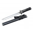 Самурайский меч танто, черный с гардой «Роза» (AG-392) - фото № 1
