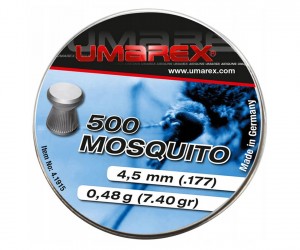 Пули Umarex Mosquito 4,5 мм, 0,46 грамм, 500 штук