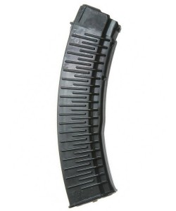 Магазин для автомата АК-74/РПК (кал. 5,45x39) 45 патронов, ребристый, черный пластик