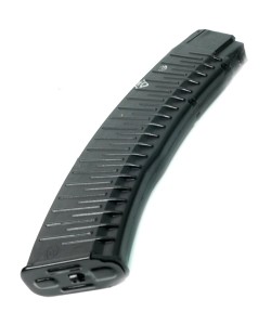 Магазин для автомата АК-74/РПК (кал. 5,45x39) 45 патронов, ребристый, черный пластик