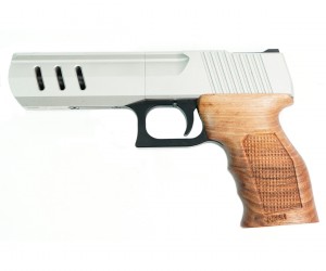 Пистолет JOKER Kurs под патрон 5.6/16К и пули 5,5 мм (без лицензии) серебро