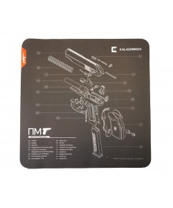 Коврик для мыши и чистки оружия ПМ Калашников, 30x30 см