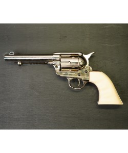 Макет револьвер Colt Peacemaker .45, 5½”, никель, рукоять под кость (США, 1873 г.) DE-1150-NQ
