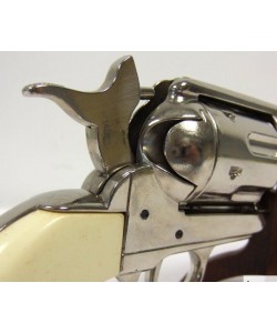 Макет револьвер Colt Peacemaker .45, 5½”, никель, рукоять под кость (США, 1873 г.) DE-1150-NQ
