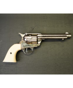 Макет револьвер Colt Peacemaker .45, 5½”, никель, рукоять под кость (США, 1873 г.) DE-1150-NQ