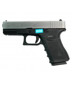 Страйкбольный пистолет WE Glock-19 Gen.3 Silver (WE-G003A-SV)