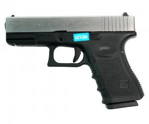 Страйкбольный пистолет WE Glock-19 Gen.3 Silver (WE-G003A-SV)