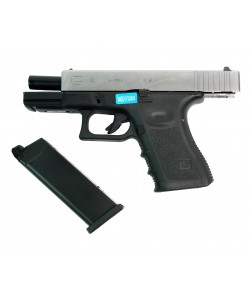 Страйкбольный пистолет WE Glock-19 Gen.3 Silver (WE-G003A-SV)