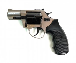 Охолощенный СХП револьвер Taurus-СО Kurs (2,5”) 10ТК, фумо/графит, черный барабан