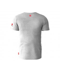 Футболка женская белая/серая Kalashnikov «АК-12», 100% хлопок