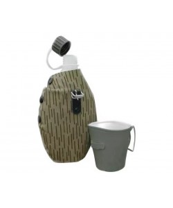 Фляга полевая армейская ГДР с чехлом (оригинал)