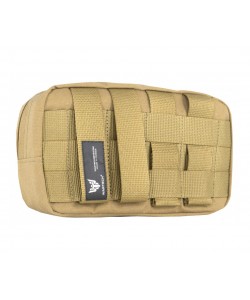 Подсумок Wartech UP-108 утилитарный горизонтальный, молния (койот)