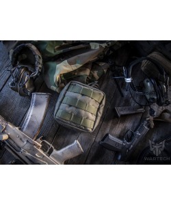 Подсумок Wartech UP-109 утилитарный средний вертикальный, молния (олива)