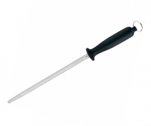 Мусат стальной для правки ножей Flugel 20 см (черная рукоять)