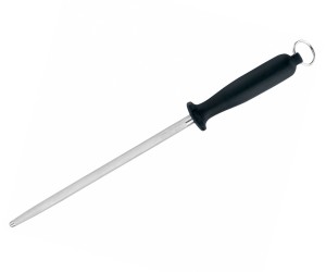 Мусат стальной для правки ножей Flugel 25 см (черная рукоять)