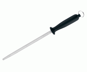 Мусат стальной для правки ножей Flugel 30 см (черная рукоять)