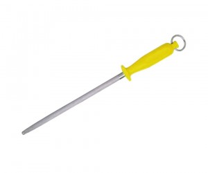 Мусат стальной для правки ножей Flugel 25 см (желтая рукоять)