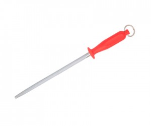 Мусат стальной для правки ножей Flugel 25 см (красная рукоять)