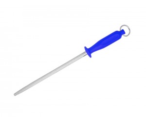 Мусат стальной для правки ножей Flugel 25 см (синяя рукоять)
