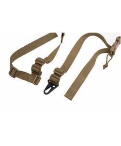 Ремень тактический Wartech TS-110 «Викинг» двухточечный с фастексом для сброса (койот)