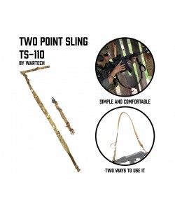 Ремень тактический Wartech TS-110 «Викинг» двухточечный с фастексом для сброса (мох ATFG)