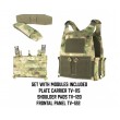 Разгрузочный жилет Wartech TV-115 для бронепластин ОБС (мох) - фото № 3