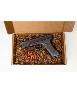 Сувенир из шоколада - пистолет Glock 17 W