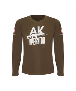 Футболка с длинным рукавом Kalashnikov «АК operator» (хаки)