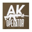 Футболка с длинным рукавом Kalashnikov ”АК operator” (хаки) - фото № 4