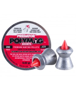 Пули JSB Predator Polymag Shorts 4,5 мм, 0,52 г (200 штук)