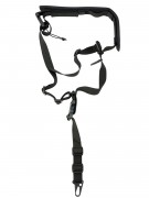 Ремень тактический Wartech TS-112 трехточечный универсальный (черный)