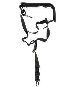 Ремень тактический Wartech TS-112 трехточечный универсальный (черный)