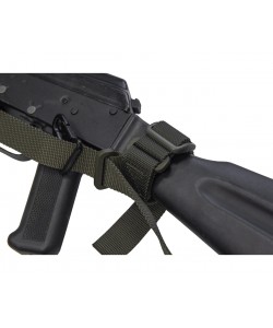 Ремень тактический Wartech TS-112 трехточечный универсальный (олива)