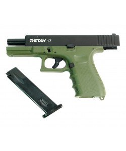 Охолощенный СХП пистолет Retay 17 (Glock) 9mm P.A.K Olive