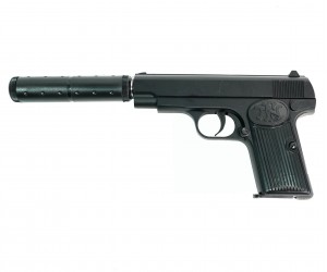Страйкбольный пистолет Shantou K.17A (с глушителем) спринговый