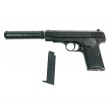 Страйкбольный пистолет Shantou K.17A (с глушителем) спринговый - фото № 4