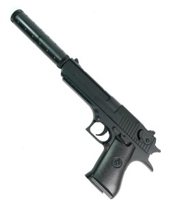 Страйкбольный пистолет Shantou K.111S (Desert Eagle, с глушителем) спринговый